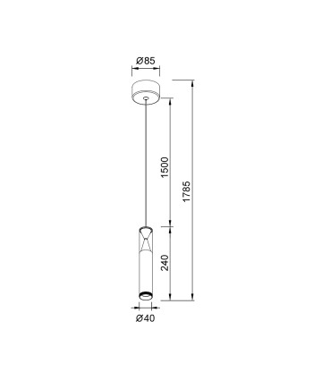SPARK * COLGANTE 1L LED 7W - BLANCOARENA